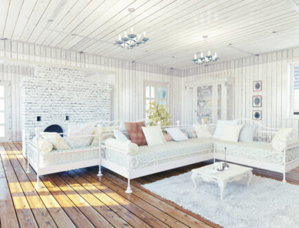 Salon w stylu prowansalskim