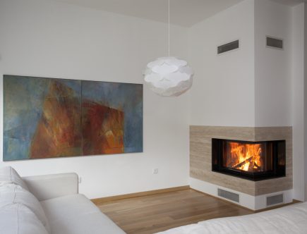 Kominek z płaszczem wodnym