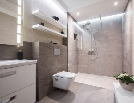 Optyczne powiększenie łazienki